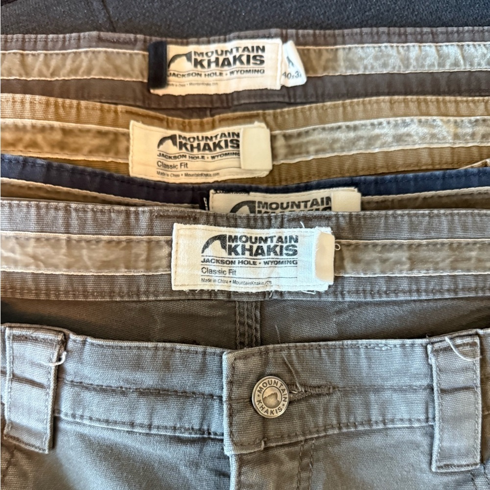 Lot of 4 Men’s Mountain Khakis Size 40x32
